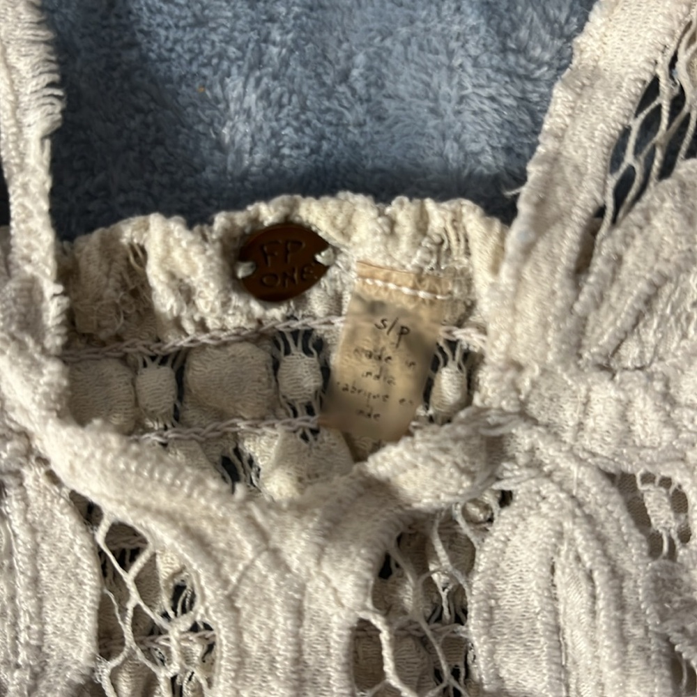 Free People Adella Cream Lace Strappy Bralette - Picture 2 of 6